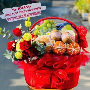 giỏ hoa trái cây