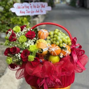 giỏ hoa trái cây