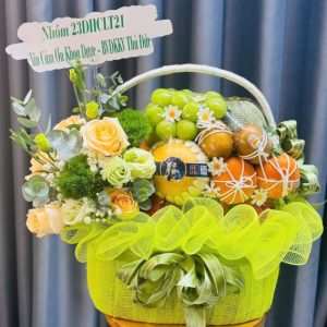 giỏ hoa trái cây