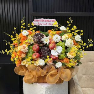 giỏ hoa trái cây