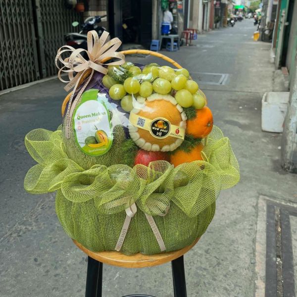 Giỏ hoa trái cây chúc mừng