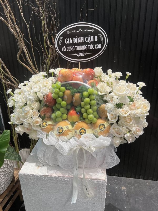 Giỏ hoa trái cây chia buồn