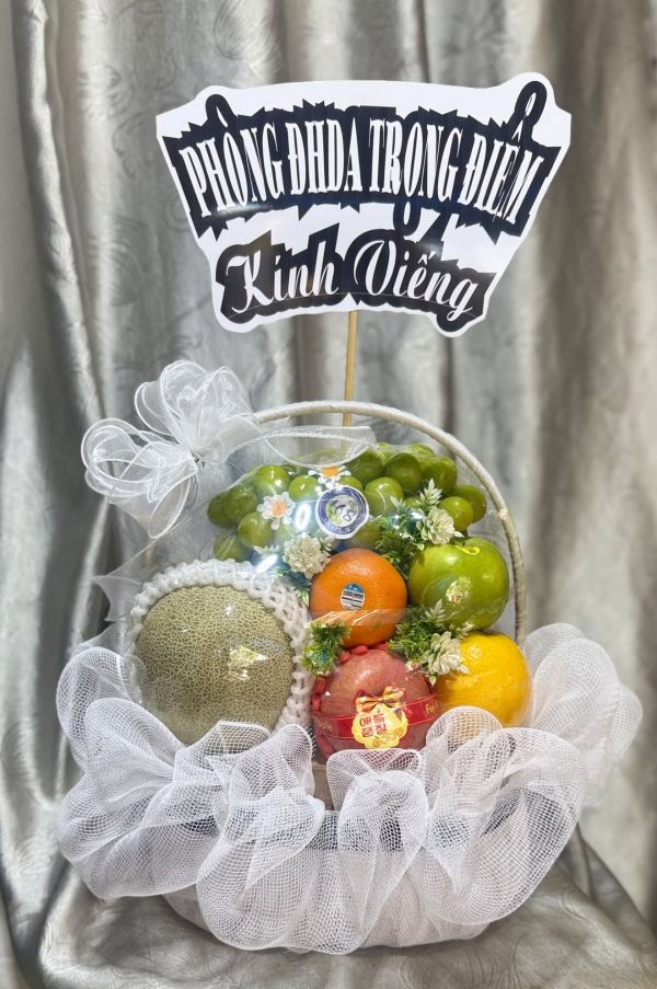 Giỏ hoa trái cây kính viếng
