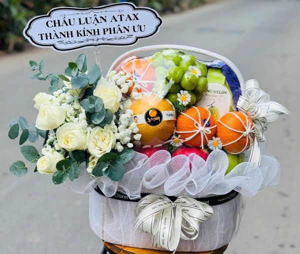 Giỏ hoa trái cây kính viếng