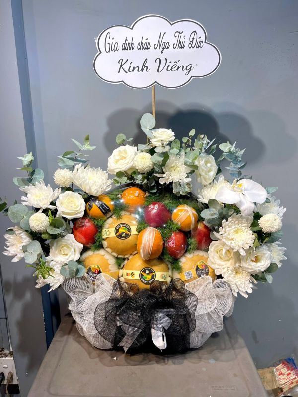 Giỏ hoa trái cây kính viếng