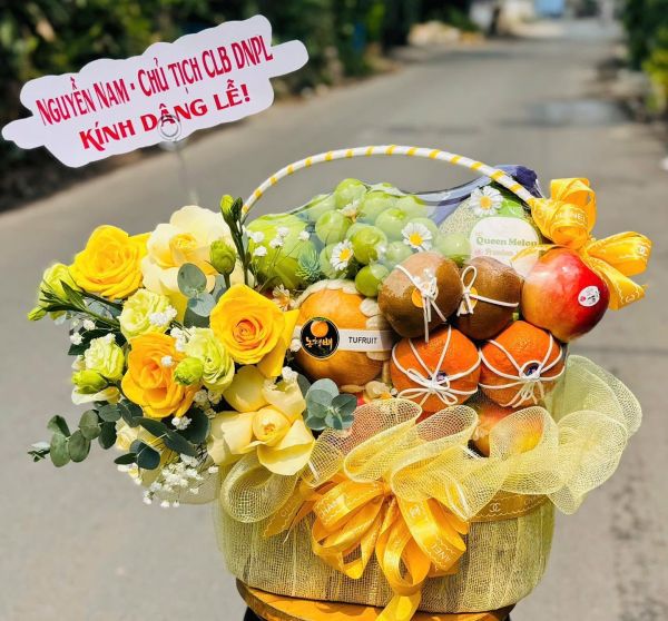 Giỏ hoa trái cây dâng lễ