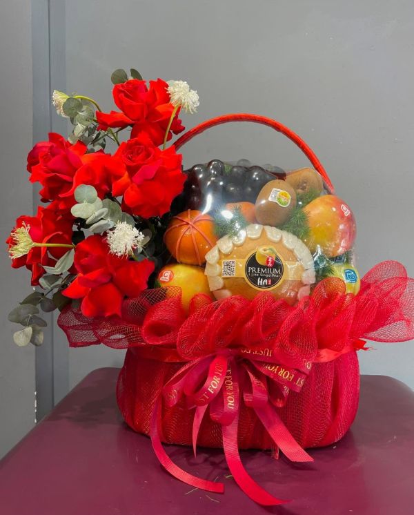 Giỏ hoa trái cây thăm bệnh