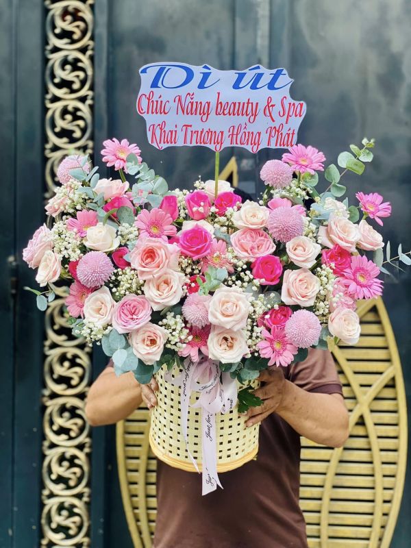 hoa khai trương spa, salon, thẩm mỹ viện