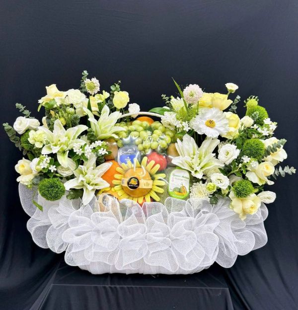 Giỏ hoa trái cây chia buồn